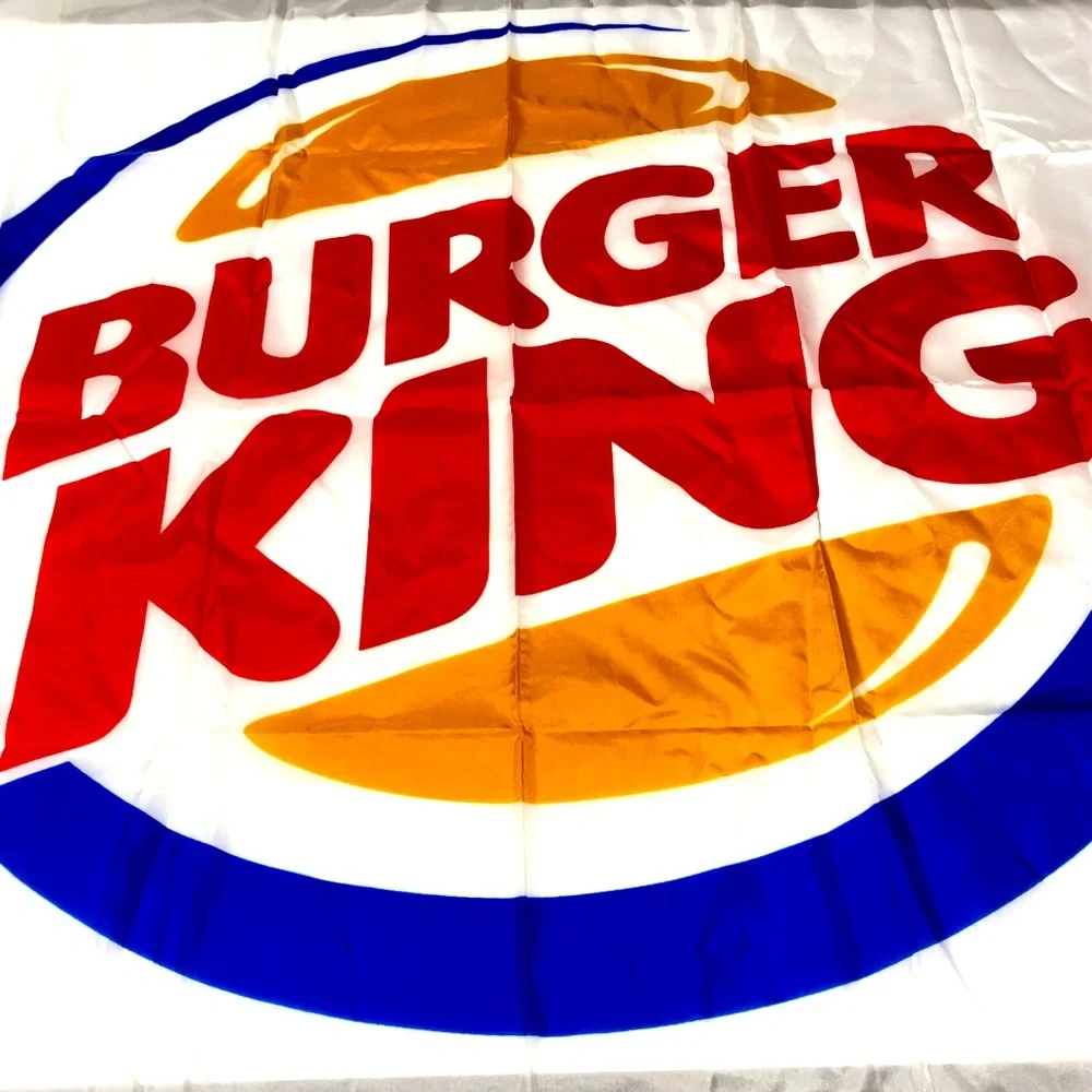 BUGER KING Flag Retro BK Flag Fast Food Flag 1990s NWT